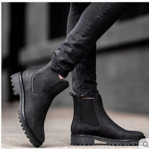 Thursday Legend Boots Black Matte Leather Womens Chelsea Ankle Boots Size 9